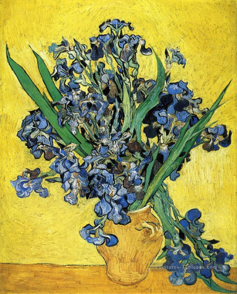 Nature morte aux iris Vincent van Gogh Fleurs impressionnistes Peintures à l'huile